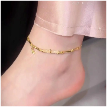 New Versatile Opal Bamboo Anklet Joint High Foot C