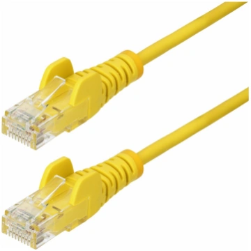 Startech 2.5m Yellow Slim CAT6 Ethernet Cable, Sna