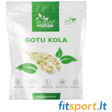 Neapstrādāti Gotu Kola pulveri 90 kapsulas. Raw Po