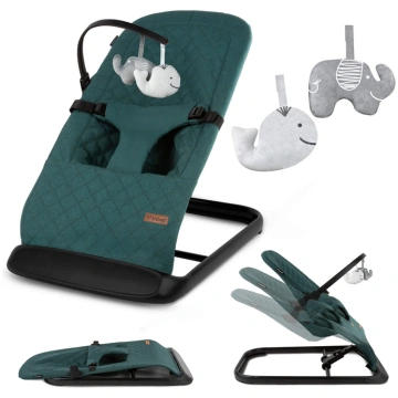 Kidwell šūpuļkrēsls LARO Green/Black