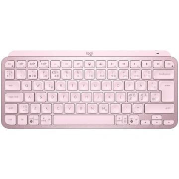 Logitech MX Keys Mini Pink — kompakta bezvadu apga