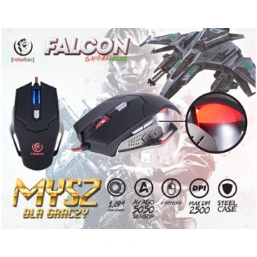 Mysz gamingowa optyczna USB Falcon RBLMYS00031 REB
