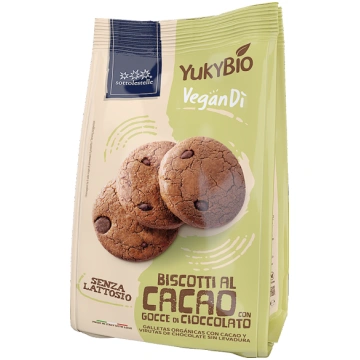 Biscotti al Cacao con Gocce di Cioccolato 250g Yuk