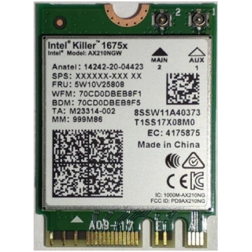 Intel Killer AX1675x Internal WLAN / Bluetooth AX2