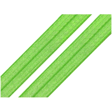 Pārlocītā gumija apakšveļai Neon Green 18mm 380cm