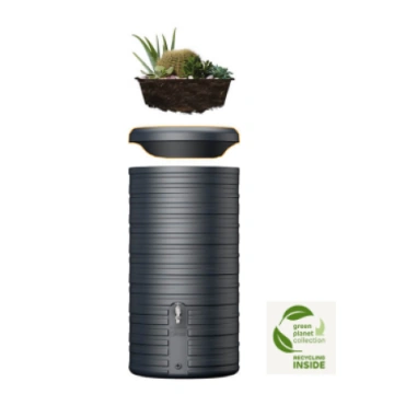 Dekoratīvā tvertne Nordic 2in1, 300 L, grafīta pel