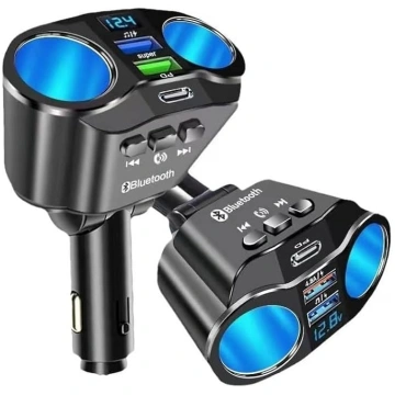 2 x Cigarešu aizdedzinātāja sadalītājs USB cigareš