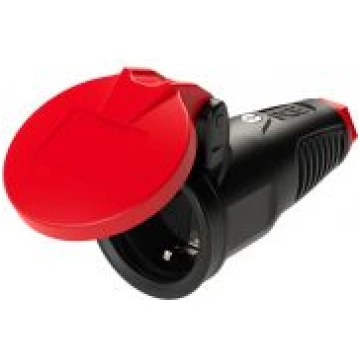 Kontaktligzda gumijas 3x16A IP54 250V melns TAURUS