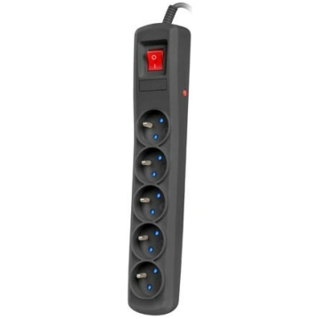 Surge protector Bercy 400 1,5m 5 sockets blac | NS