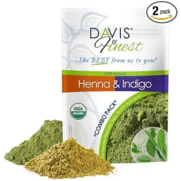 „Davis Finest“ hennas un indigo pulveris – 500 g k