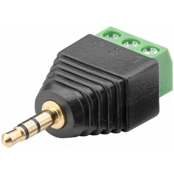 3 kontaktu savienojuma adapteris ar 3,5 mm ligzdu 