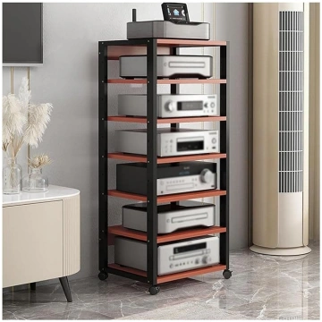 Audio Rack Hi-Fi Shelf 7-Tier 131 cm High Audio Vi