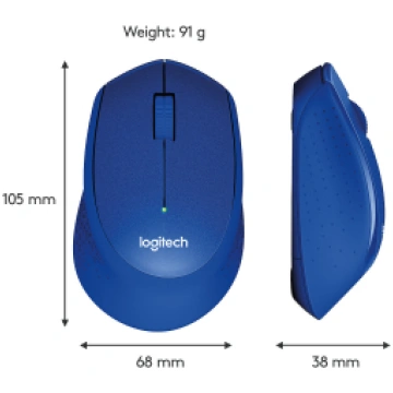 LOGITECH M330 KLUSS PLUS ZILS - 2. 4GHZ - EMEA 910