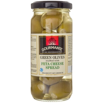 Zaļās olīves pildītas ar feta sieru GOURMANTE, 244