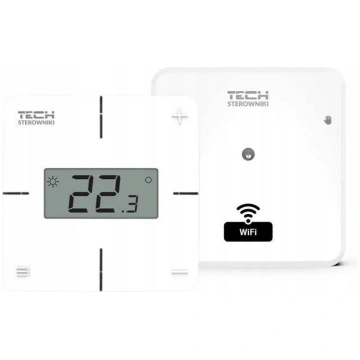 Bezvadu istabas termostats, balts, T-2x Wi-Fi Tech