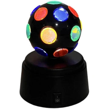 LED disko bumba – pagriežama 360 grādos, krāsaina,