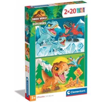 Puzle 2x20 elementi Jurassic World CLEMENTONI