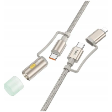 Hoco USB-C - Lightning Cable 1.2 m Gray ( 69420076