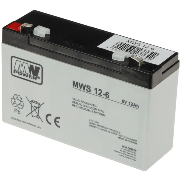 AKUMULATORS 6V/12AH-MWS MW Power