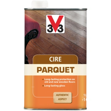 Grīdas vasks V33 Parquet, caurspīdīga krās., 1 l