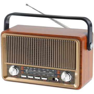 Retro radio ar Bluetooth, Nostalģija koferis radio