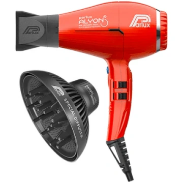 Parlux Alyon Air Ionizer Tech Hairdryer Red With D