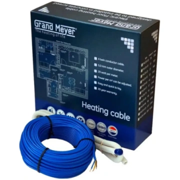 Elektriskās apsildes kabelis THC-20, 20W/m, 115m, 