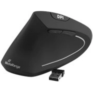 MediaRange - vertical mouse - 2.4 GHz - black MROS