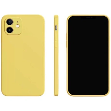 Vienkrāsains maciņš Dzeltens, iPhone 13 mini