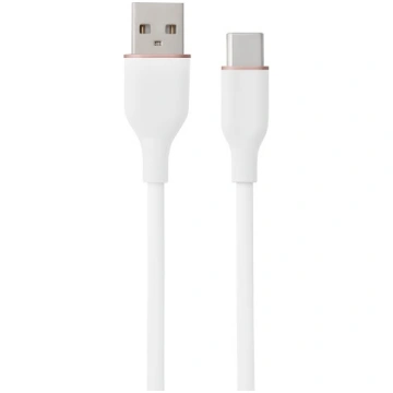 Silicone Cable USB Type-A - Type-C (white, 2m) | C