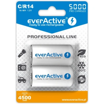 Rechargeable batteries everActive Ni-MH R14 C 5000