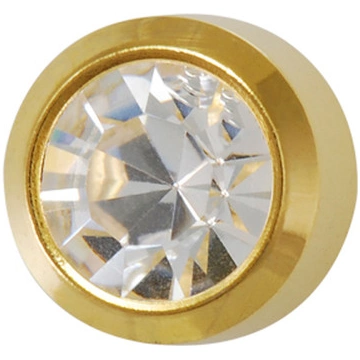 Medium Gold plated Birth stone April - R2047