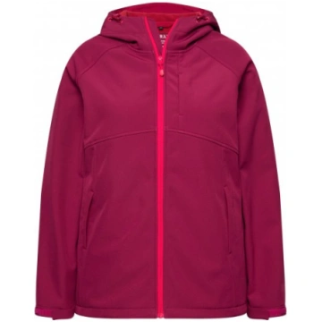 Ulla Popken Softshell Contrast Color Jacket Magent