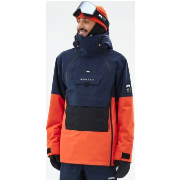 Montec Doom Ski Jacket Men Dark Blue/Black/Orange
