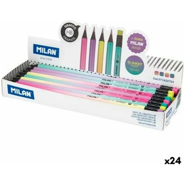 Pencil with Eraser Milan Sunset HB (24 Units) 8411