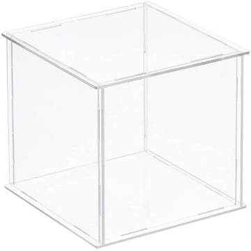 sourcing map Clear Display Case Acrylic Box Dustpr