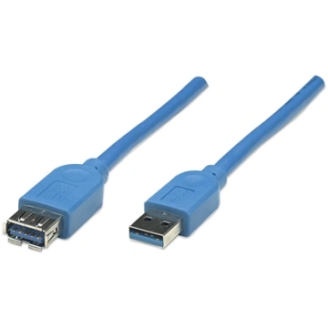 Manhattan USB-A to USB-A Extension Cable, 2m, Male