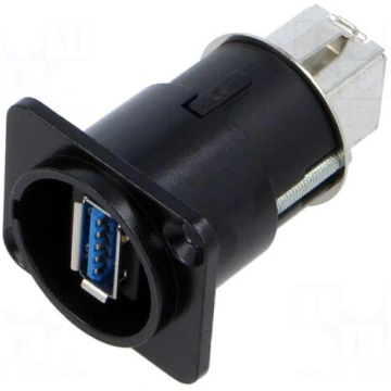 Adapter | USB A socket-front,USB B socket-back | F