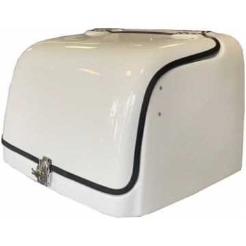 Big CARGO delivery box for scooter, white
