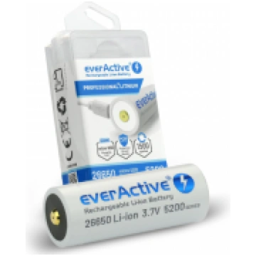 Everactive Professional+ Lithium 26650 3.7V 5200mA
