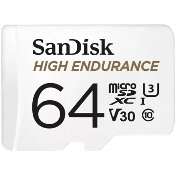 Zibatmiņa SanDisk 64GB MicroSDXC UHS-I High Endura