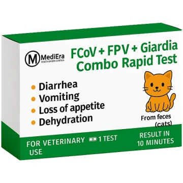 FCOV + FPV + GIARDIA LAMBLIA antigēnu kombinētais 