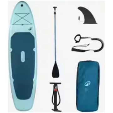 Piepūšamā SUP dēļa komplekts “100”, zils DECATHLON