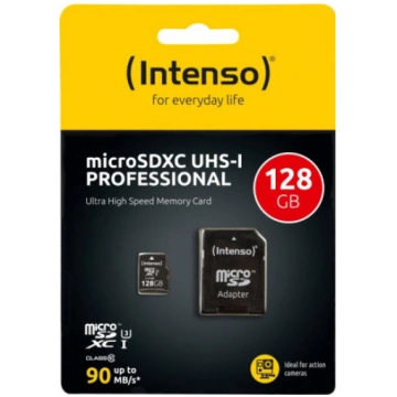 128gb MEMORY MICRO SDXC UHS-I W ADAPTER INTENSO |