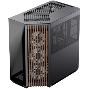 APNX Tower korpuss V1-W-BK-v3 ar divām rūdītām sti