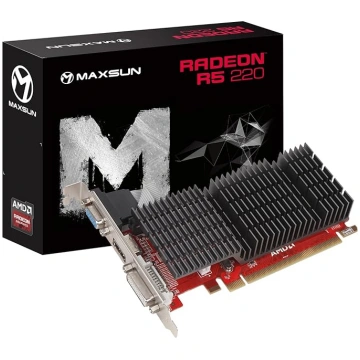 MAXSUN AMD Radeon R5 220 1GB klusā grafiskā karte 