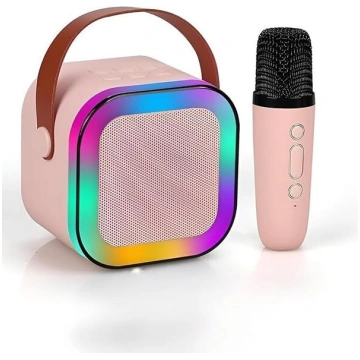 RGB mikrofons Karaoke Bluetooth skaļrunis Boombox 
