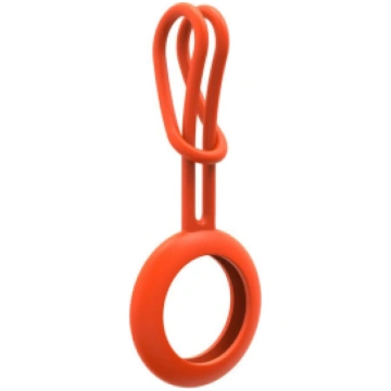 iLike AirTag Silicone Keychain Loop Case Orange IA