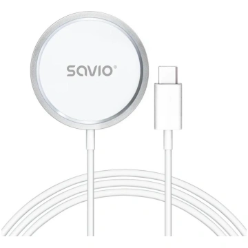 Bezvadu Lādētājs Savio ar USB - USB-C kabeli 15W 1