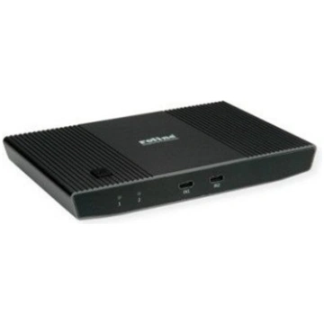 Roline KVM Switch, with USB Hub, HDMI 4K@60Hz, 2x 